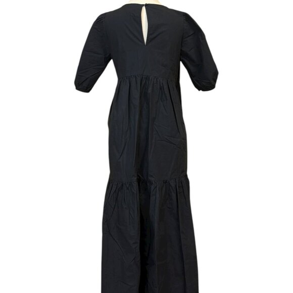 Wilfred Black Cotton Dress (S) - Picture 3 of 3
